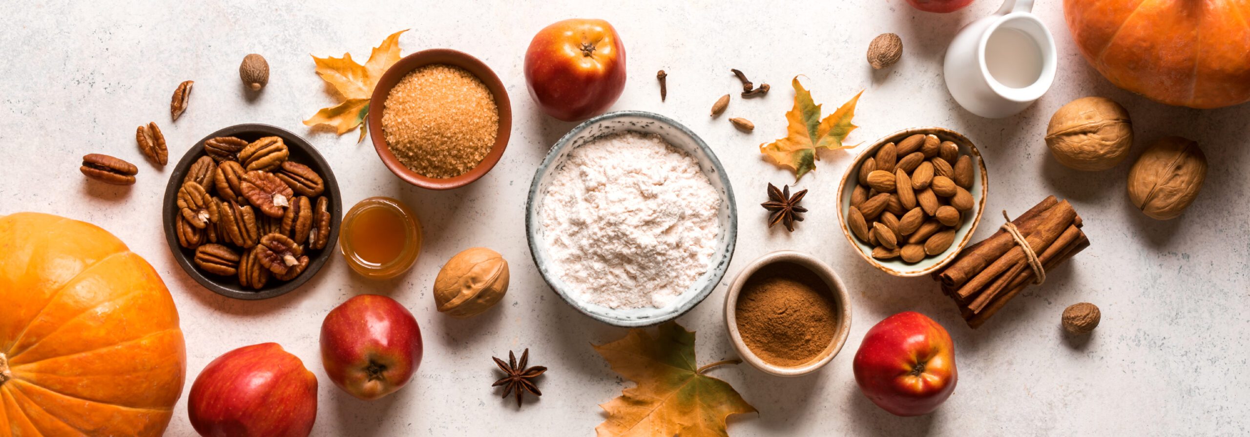 variety of fall spices on a table