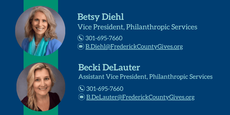 Contact information for two women